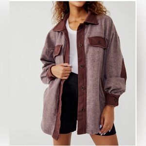 FREE PEOPLE date night Ruby shirt jacket size M